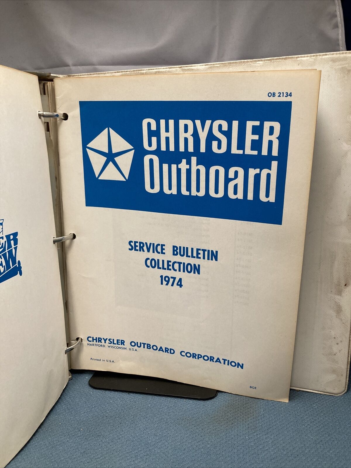 CHRYSLER OUTBOARD OB1099-76, OB1120-OB3173 SERVICE BULLETINS