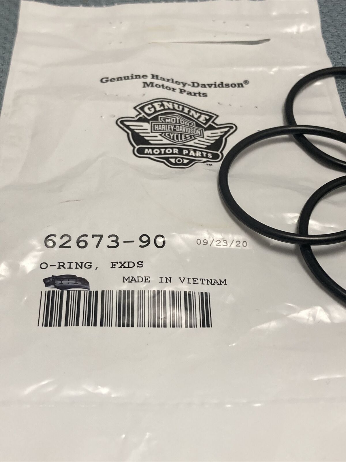 QTY 9 NEW GENUINE HARLEY DAVIDSON 62673-90 O-RING, FXDS