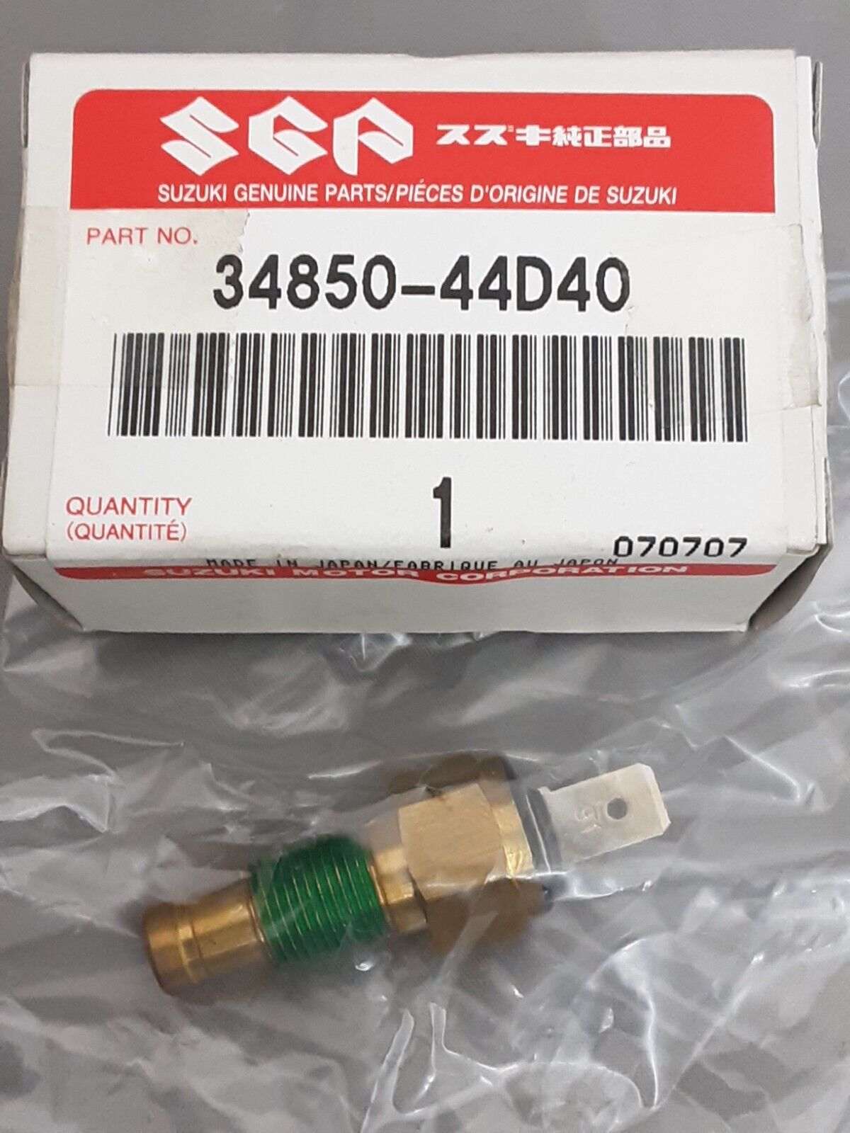 NEW GENUINE SUZUKI 34850-44D40 SWITCH ASSY. WATER TEMP QuadRunner LT-F500 SV650