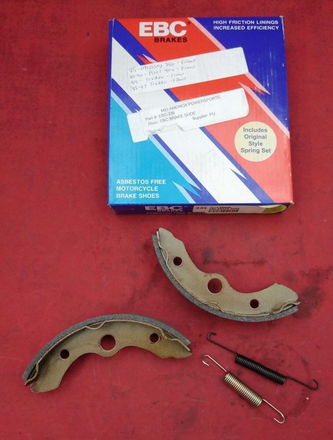 EBC Brakes 339 Brake Shoes / 339 High Friction