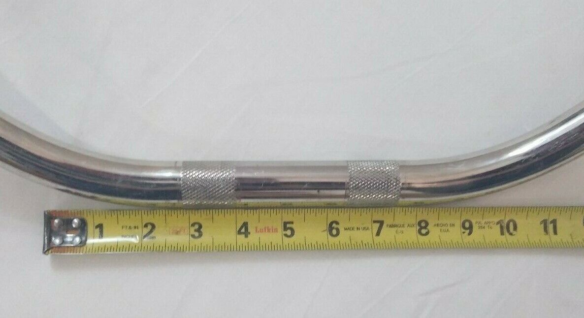 Chrome Motorcycle Handlebars 7/8" Width / 10" Handle Length / Full Length 39"