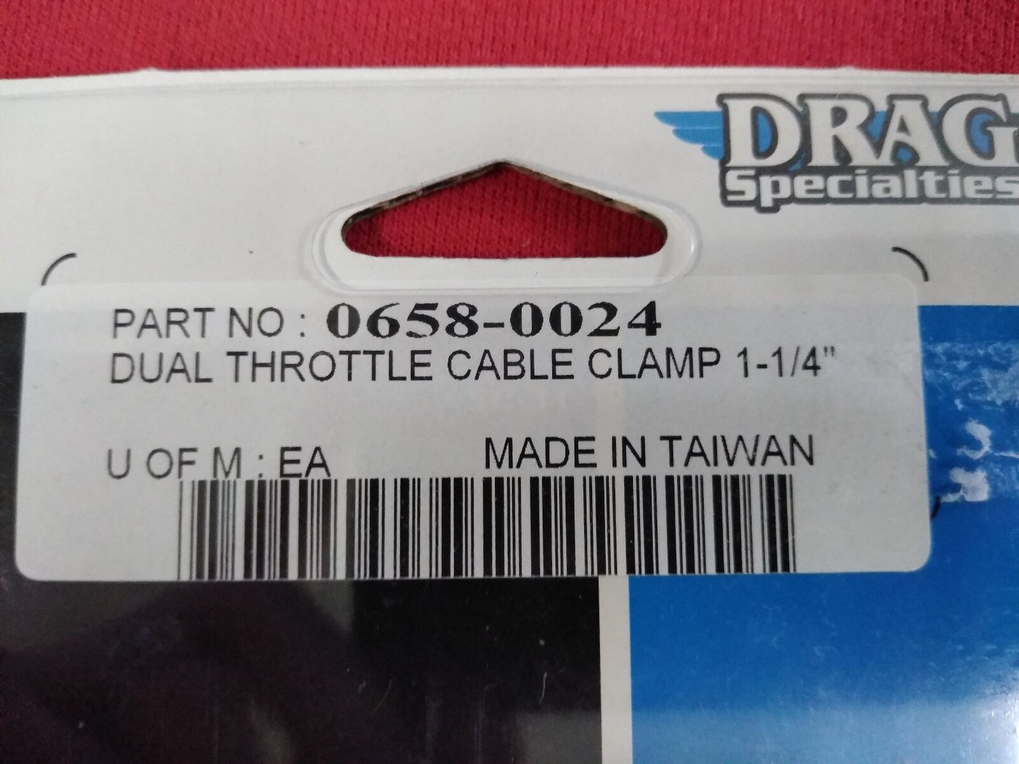 NEW Drag Specialties Chrome Die-Cast Cable Clamp / 0658-0024