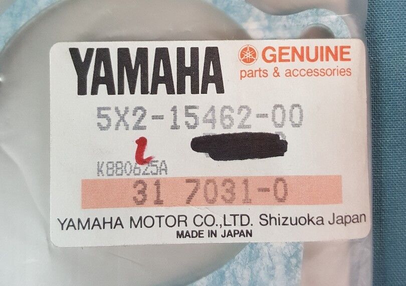 NEW GENUINE YAMAHA 5X2-15462-00-00/ 5X2-15462-10-00 GASKET CRCS CVR 3 YZ80 84-92