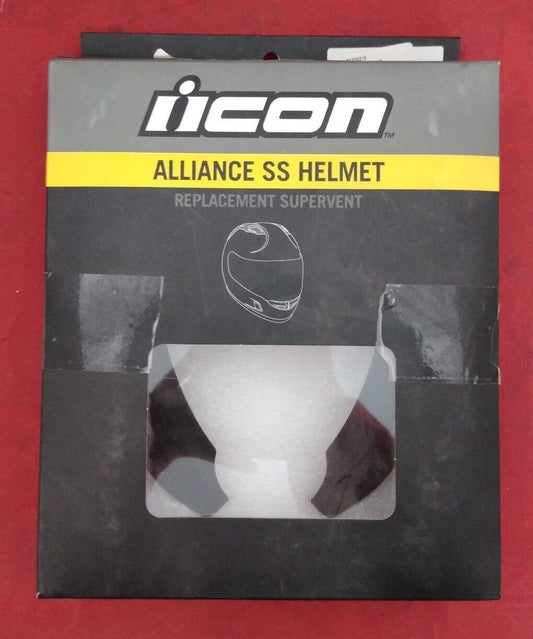 NEW Icon Alliance SS Helmet Replacement Supervent 01330215 / Black / L-XXL