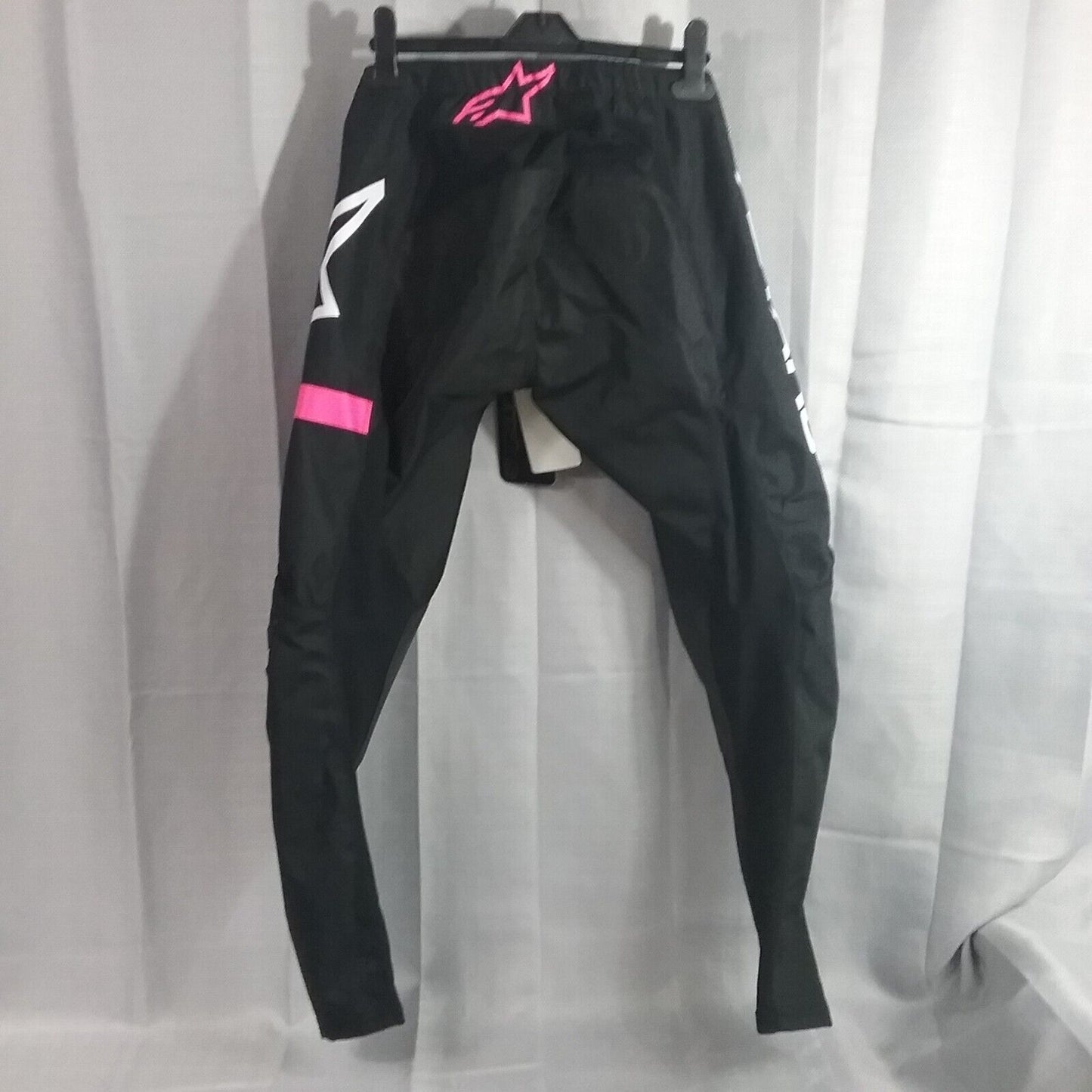 NEW ALPINESTAR 3752422 RIDING PANTS  BLACK AND PINK SIZE 30 STELLA FLUID CHASER