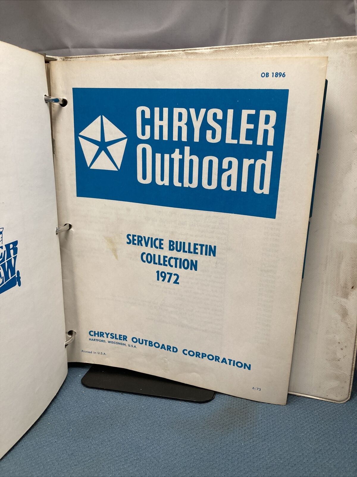 CHRYSLER OUTBOARD OB1099-76, OB1120-OB3173 SERVICE BULLETINS