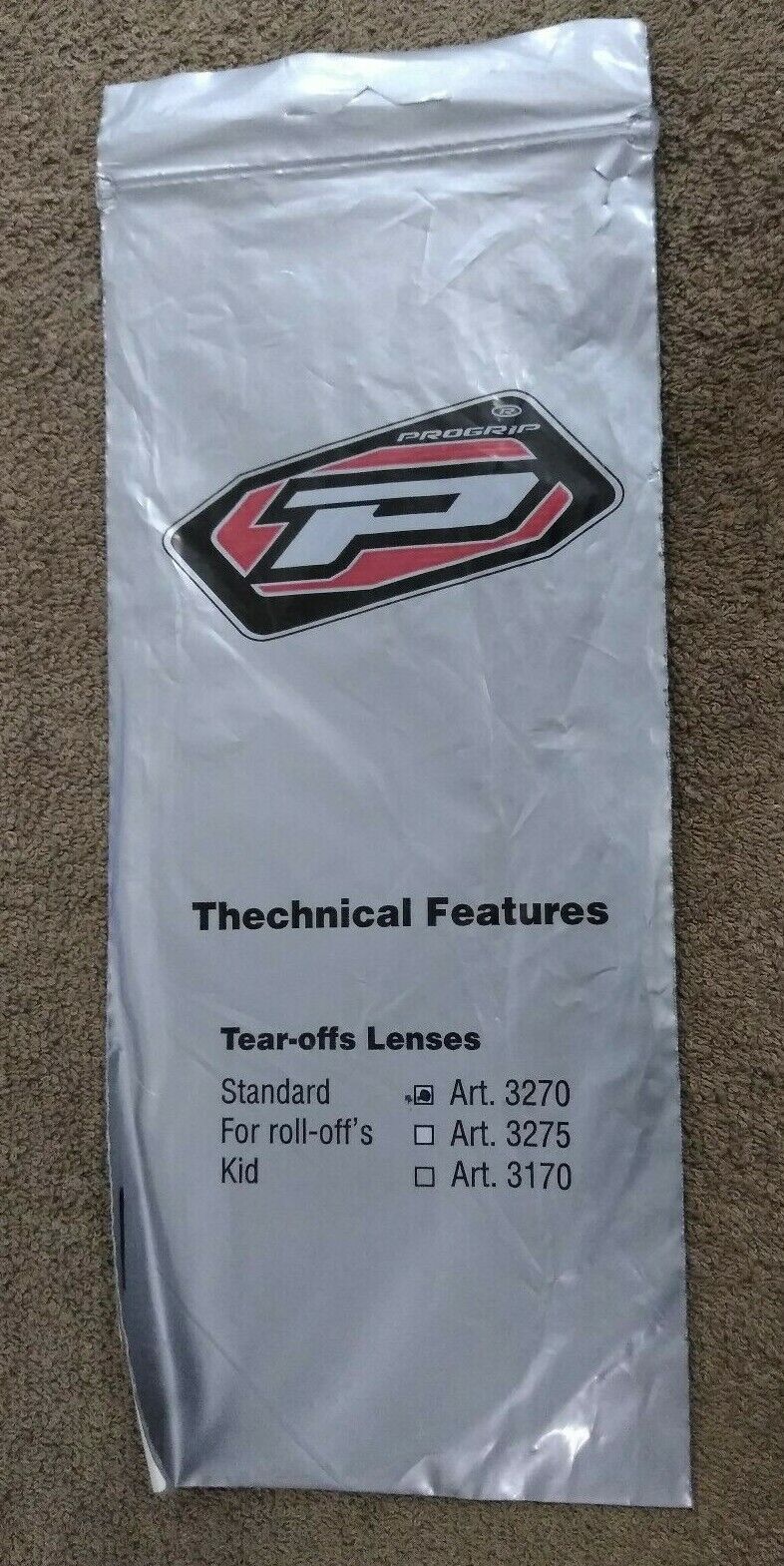Progrip Tear Off Standard 3270 10-pack PZ3270XXNRCH Offroad