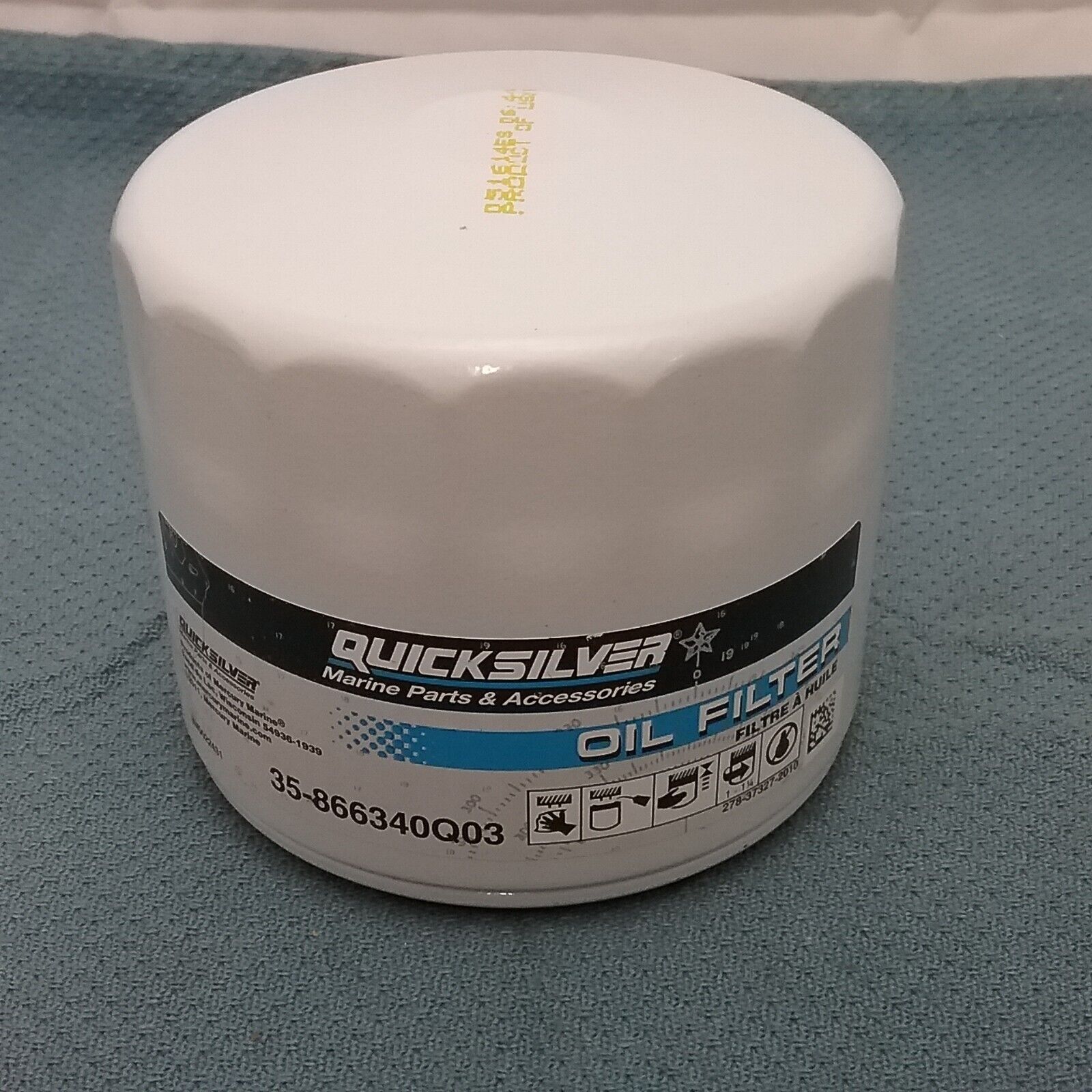 NEW QUICKSILVER 35-866340Q03 OIL FILTER Mercruiser BROVO 5.7L, Alpha 1 ...