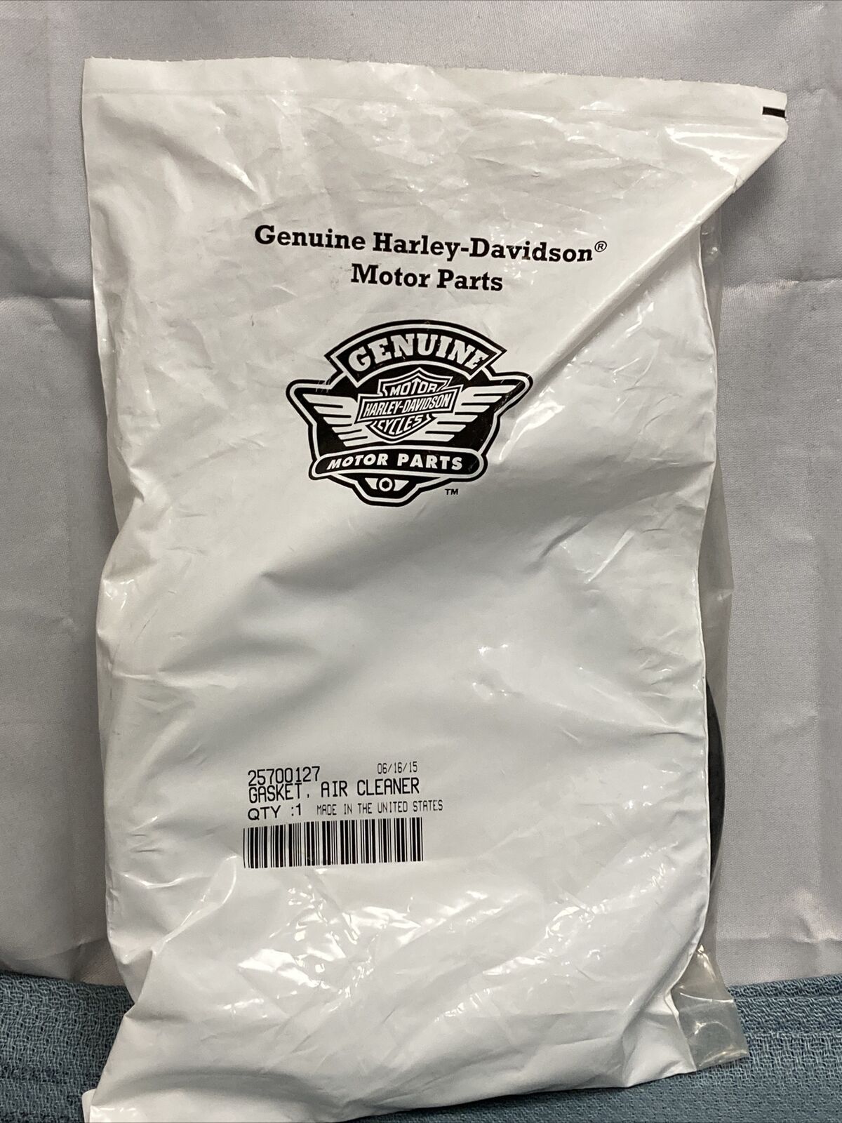 NEW GENUINE HARLEY-DAVIDSON 25700127 GASKET, AIR CLEANER