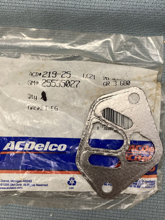 NEW ACDELCO 219-25 GASKET, EGR VALVE GM 25535027 GR 3.680
