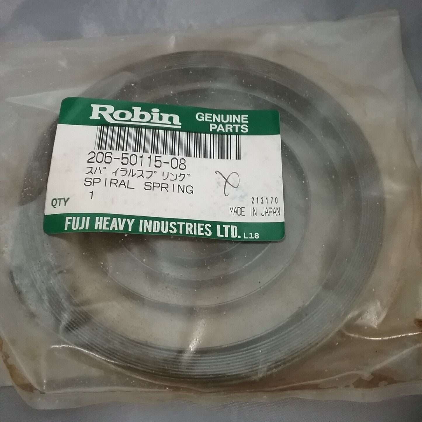 NEW ROBIN SUBARU 206-50115-08 SPIRAL SPRING