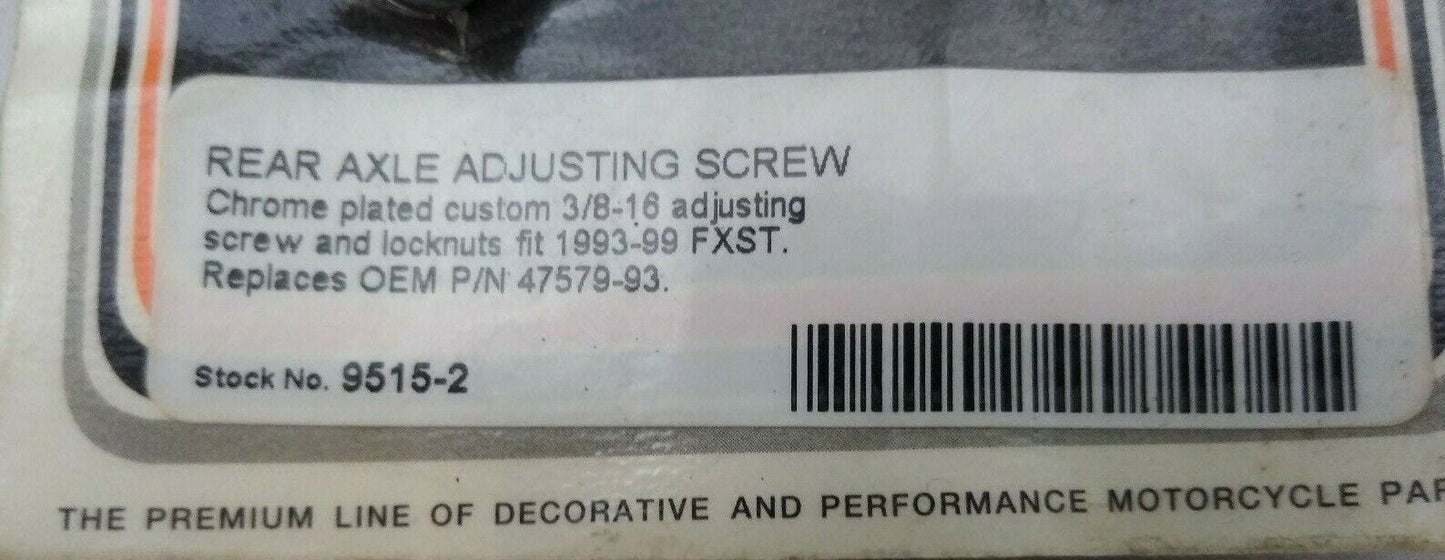 NEW Colony Rear Axle Adjuster Bolts / 9515-2
