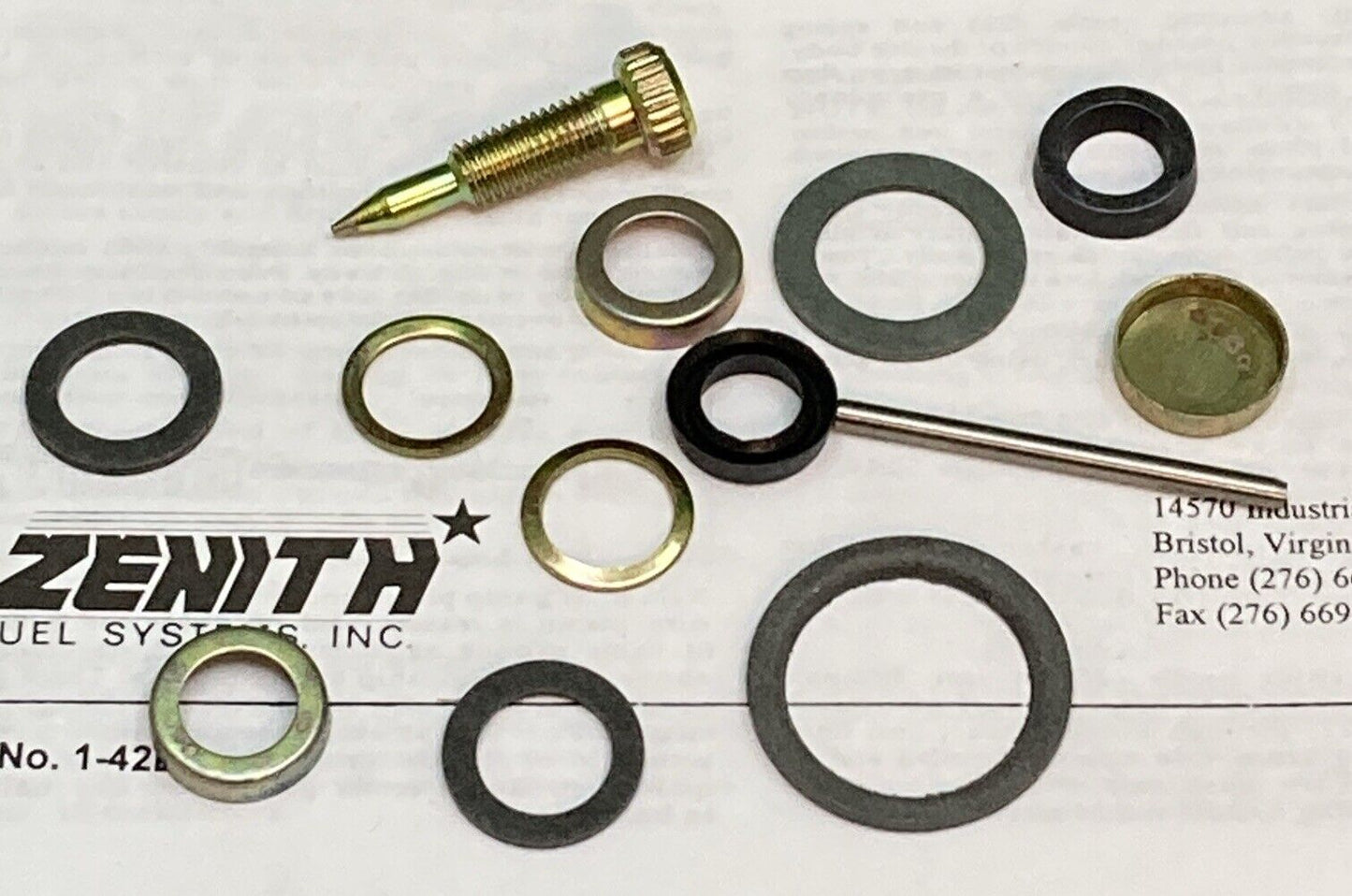 NEW GENUINE ZENITH FUEL SYSTEMS ZENITH K2024 CARBURETOR KIT