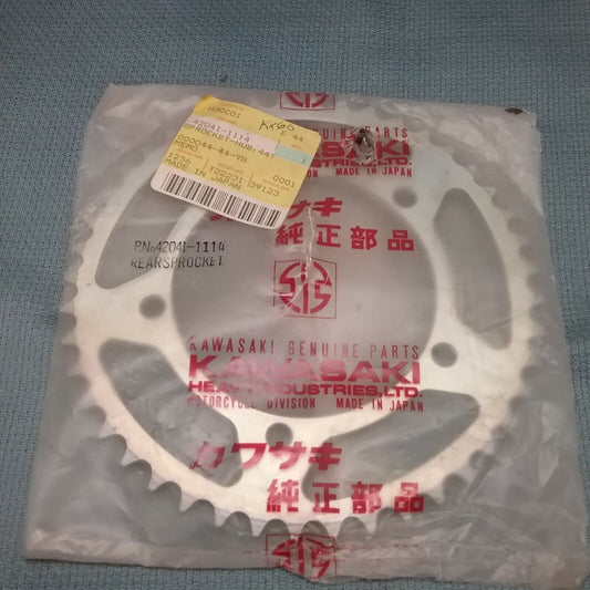 NEW GENUINE KAWASAKI 42041-1114 STEEL REAR SPROCKET, HUB, 44T