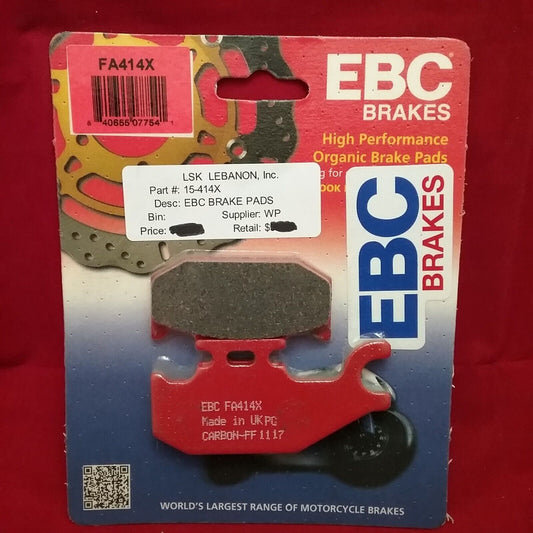 NEW EBC FA414X HIGH PERFORMANCE BRAKE PADS / 2008-16 SUZUKI KING QUAD