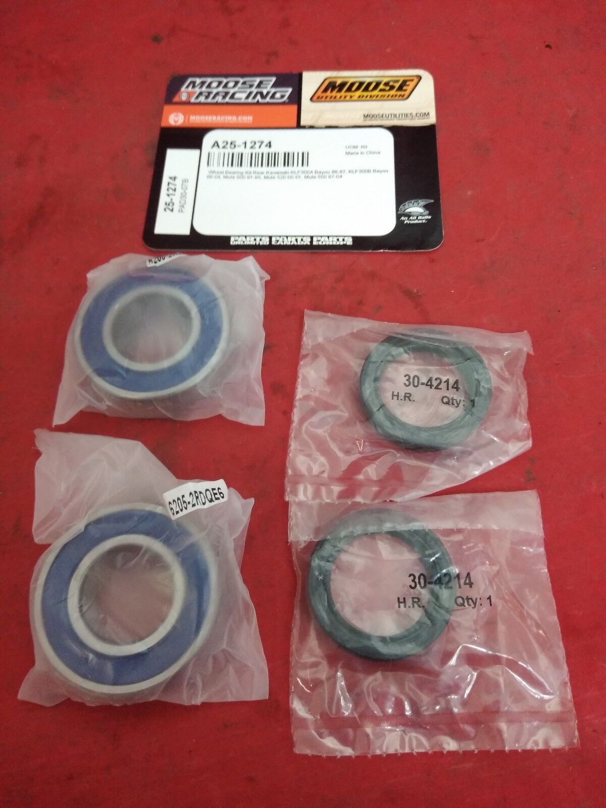 NEW ALL BALLS / Moose Racing Wheel Bearing Kit A25-1274 / PAD30-07B