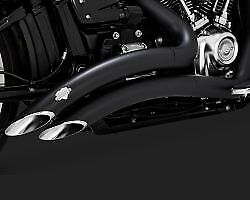 Vance & Hines 46075 Fatboy/Breakout BR 2-2 BLK Exhaust 1800-2263 VH0300 Black