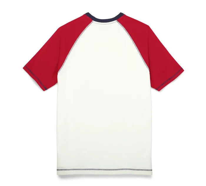 NEW HARLEY DAVIDSON 96534-22VM Men's MEDIUM American Heritage Raglan Tee