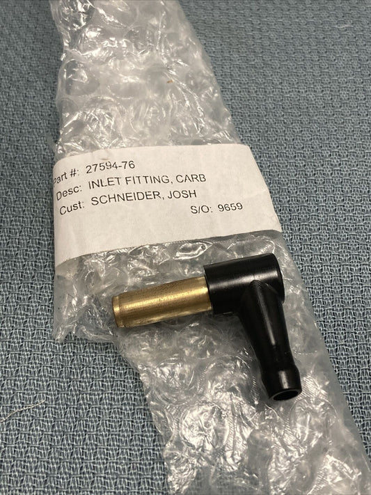 NEW INLET FITTING, CARB 27594-76 FOR HARLEY DAVIDSON