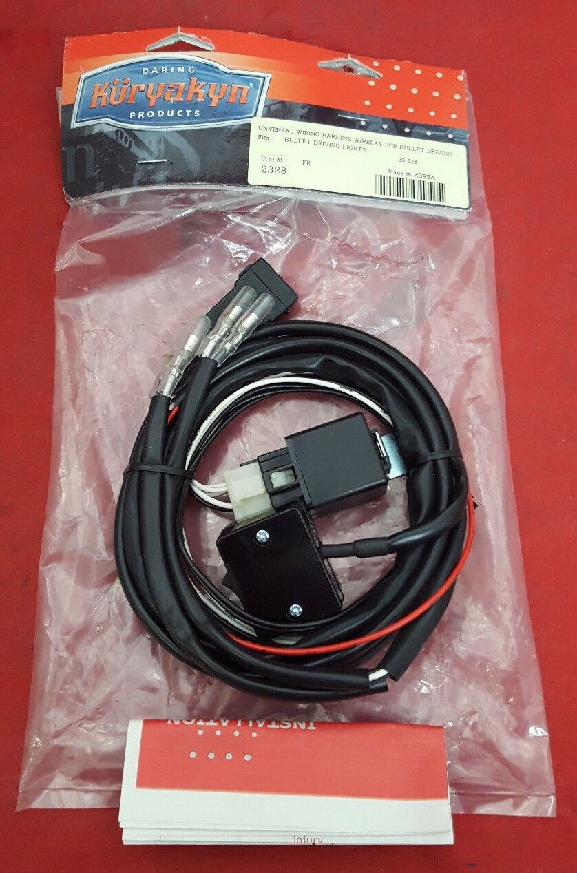 NEW Kuryakyn Universal Driving Light Wiring Relay Kit 2328