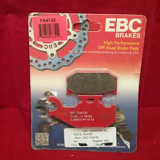 NEW EBC FA413X HIGH PERFORMANCE BRAKE PADS / 2008-16 SUZUKI KING QUAD