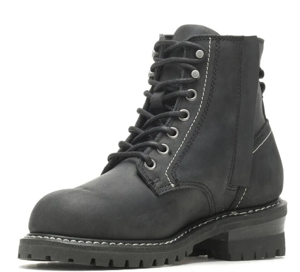 NEW HARLEY DAVIDSON D87236 SIZE 5.5 WOMEN'S BENTLER 5" BLACK MOTORCYCLE BOOTS