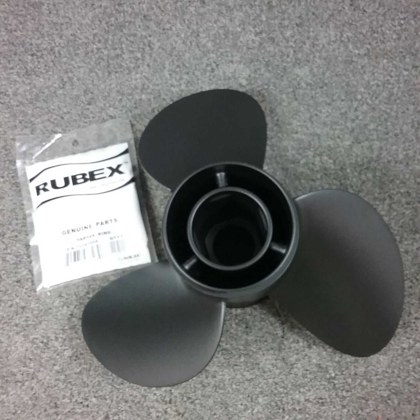 NEW SOLAS 9411-132-19 RUBEX ALUMINUM HUB PROPELLER, HUB KIT NOT INCLUDED