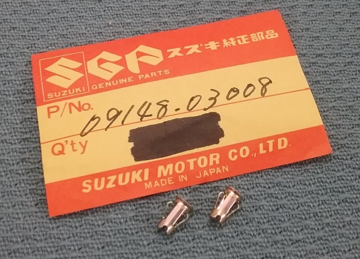 QTY 2 NEW SUZUKI 09148-03008 SEAT NUT 1980-1981