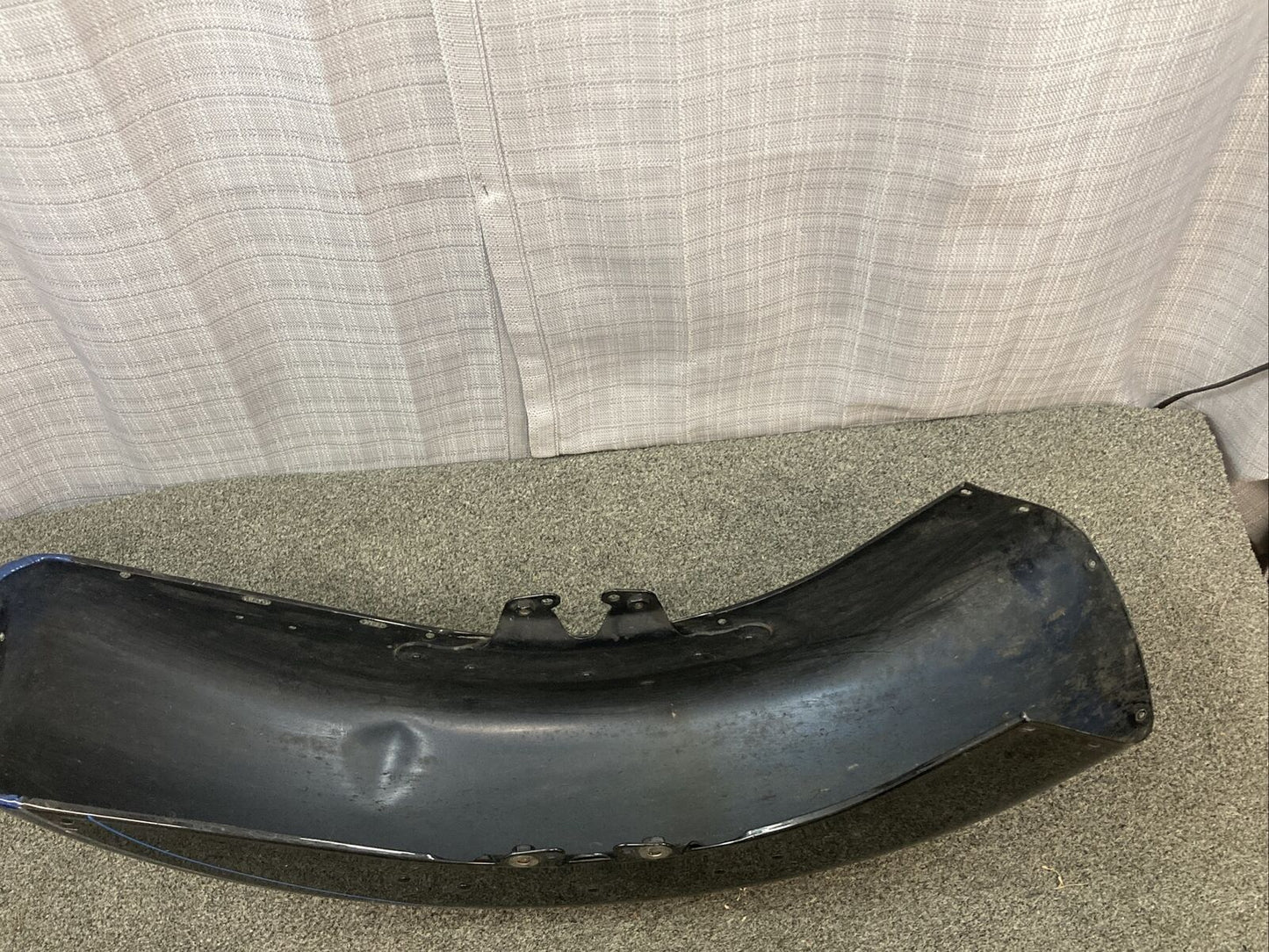 USED HARLEY DAVIDSON 58900328EEM FRONT FENDER, BLACK/BLUE w/dent see photos.