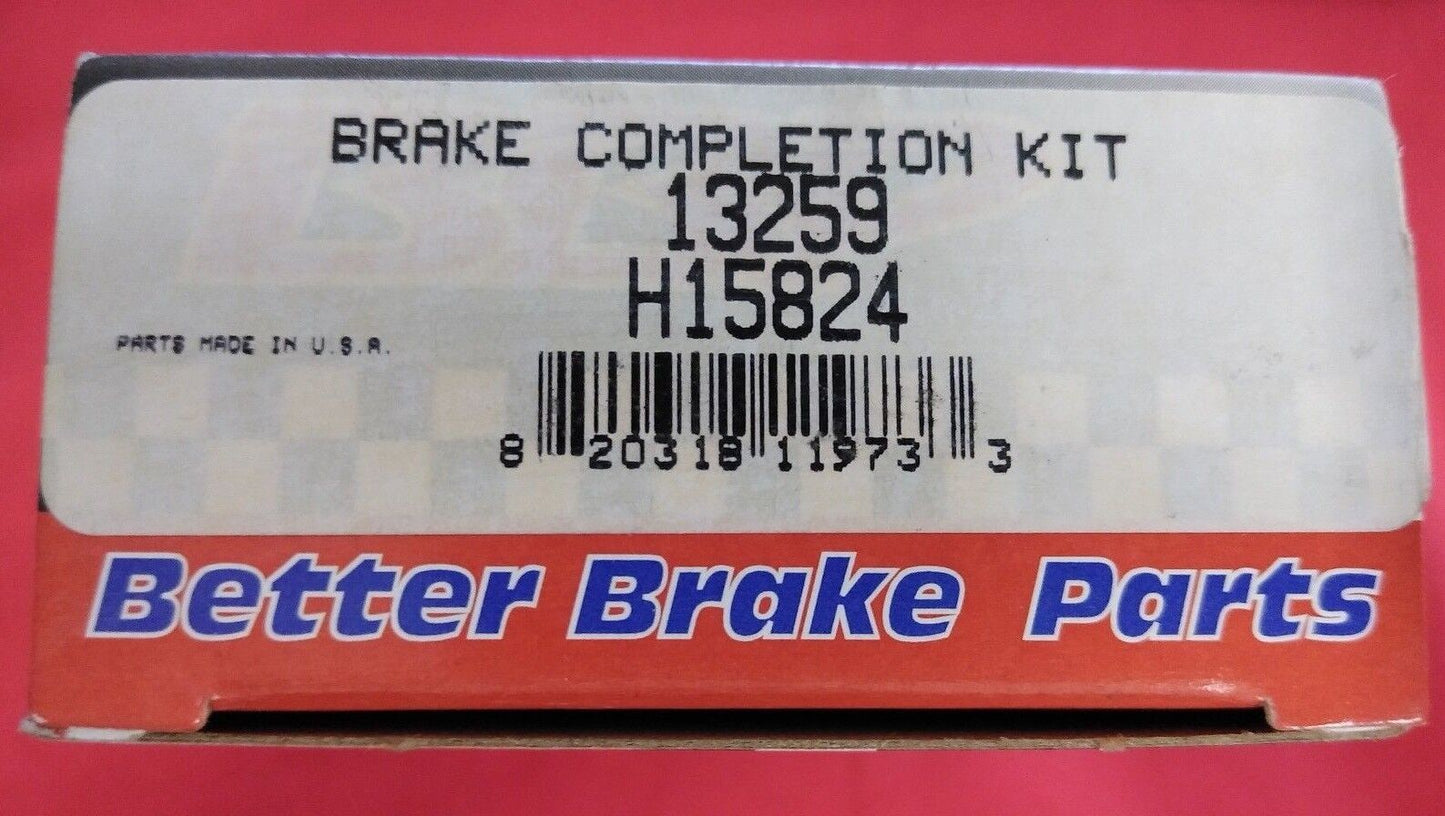 NEW BETTER BRAKE PARTS Brake Completion Kit 13259 / H15824