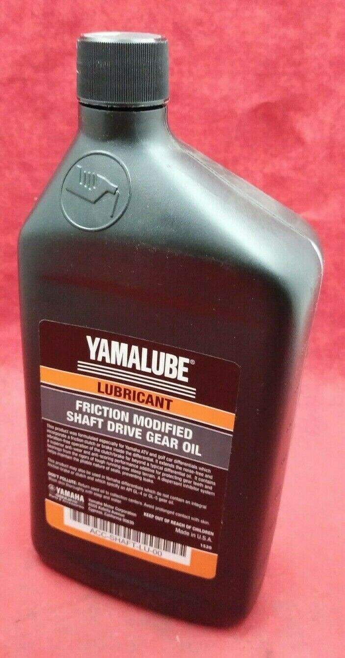 NEW Yamalube Friction Modified Shaft Drive Gear Oil 80W-90 1QT ACC-SHAFT-LU-00