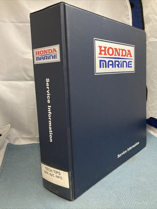 HONDA MARINE SERVICE INFORMATION BINDER INCLUDES TECH TIPS/GENERAL SERVICE INFO