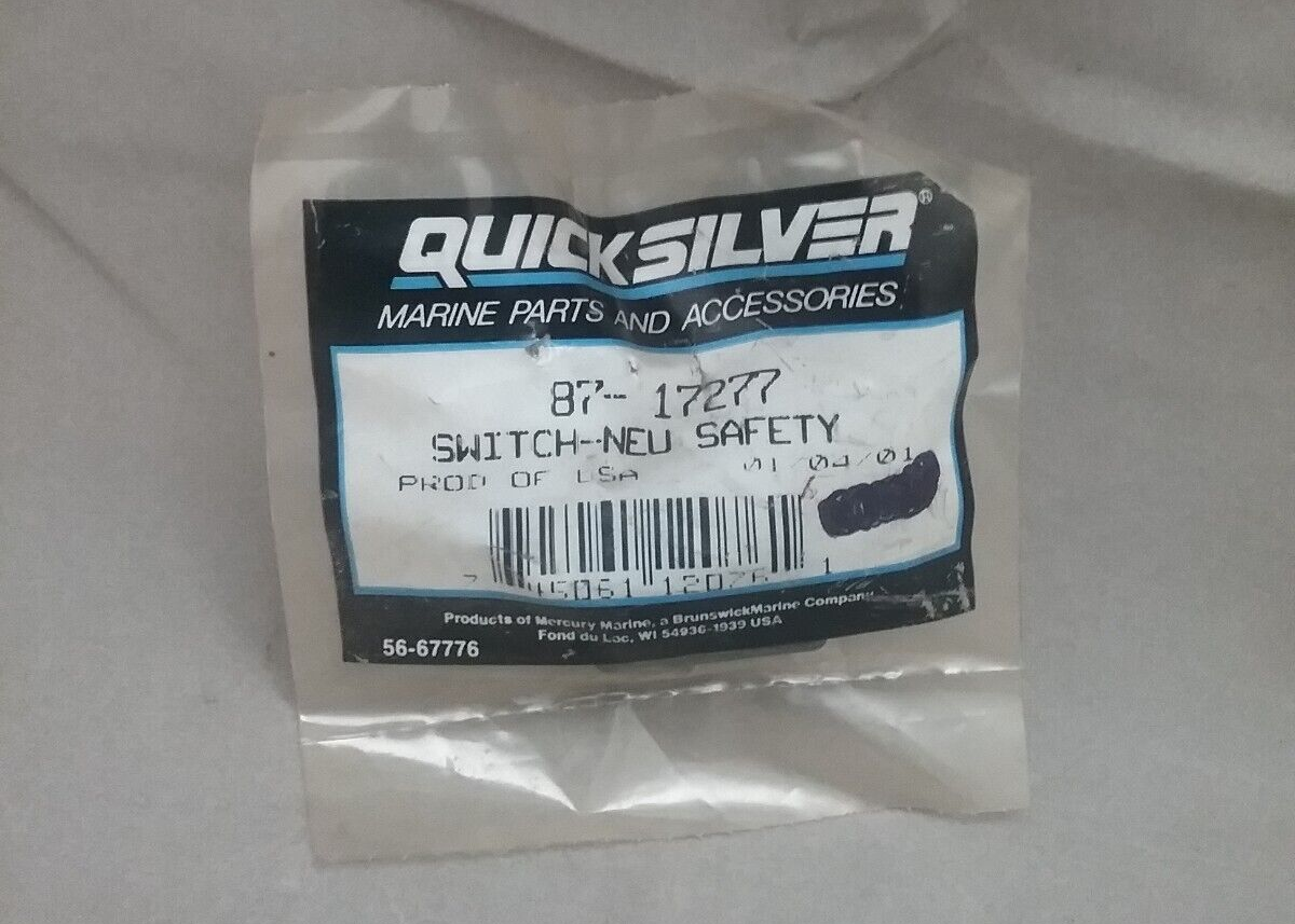 NEW QUICKSILVER 87-17277 SWITCH NEUTRAL SAFETY MERCURY MERCRUISER FORCE SPORTJET