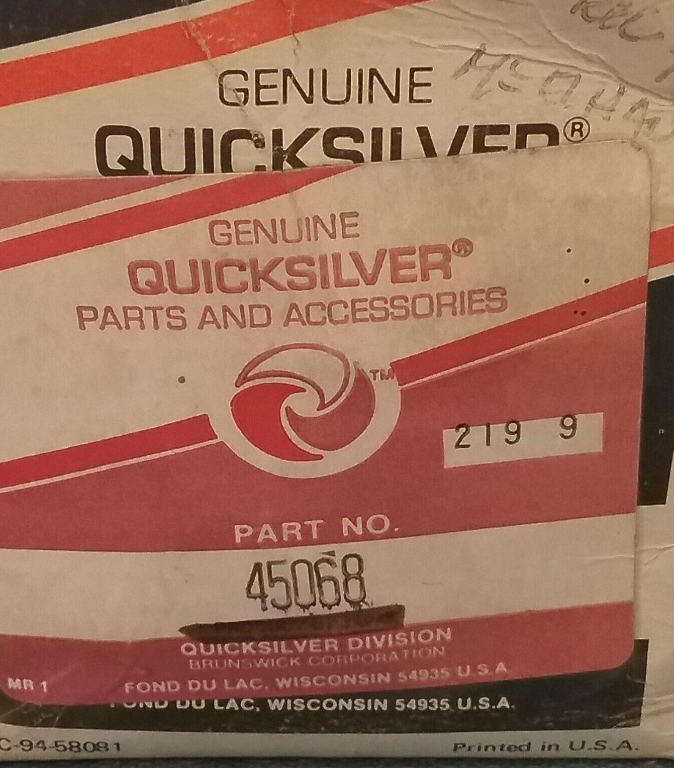 NEW QUICKSILVER 45068 CHOKE SOLENOID Mercury Outboard 50-110HP