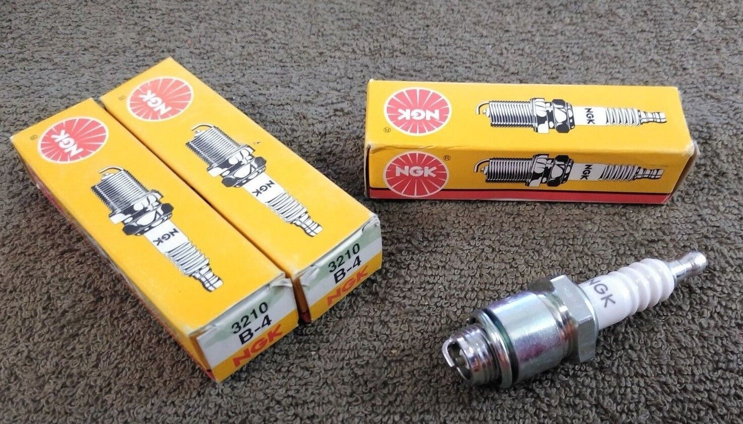 NEW NGK Spark Plug 3210 / B-4 / 3 Pack