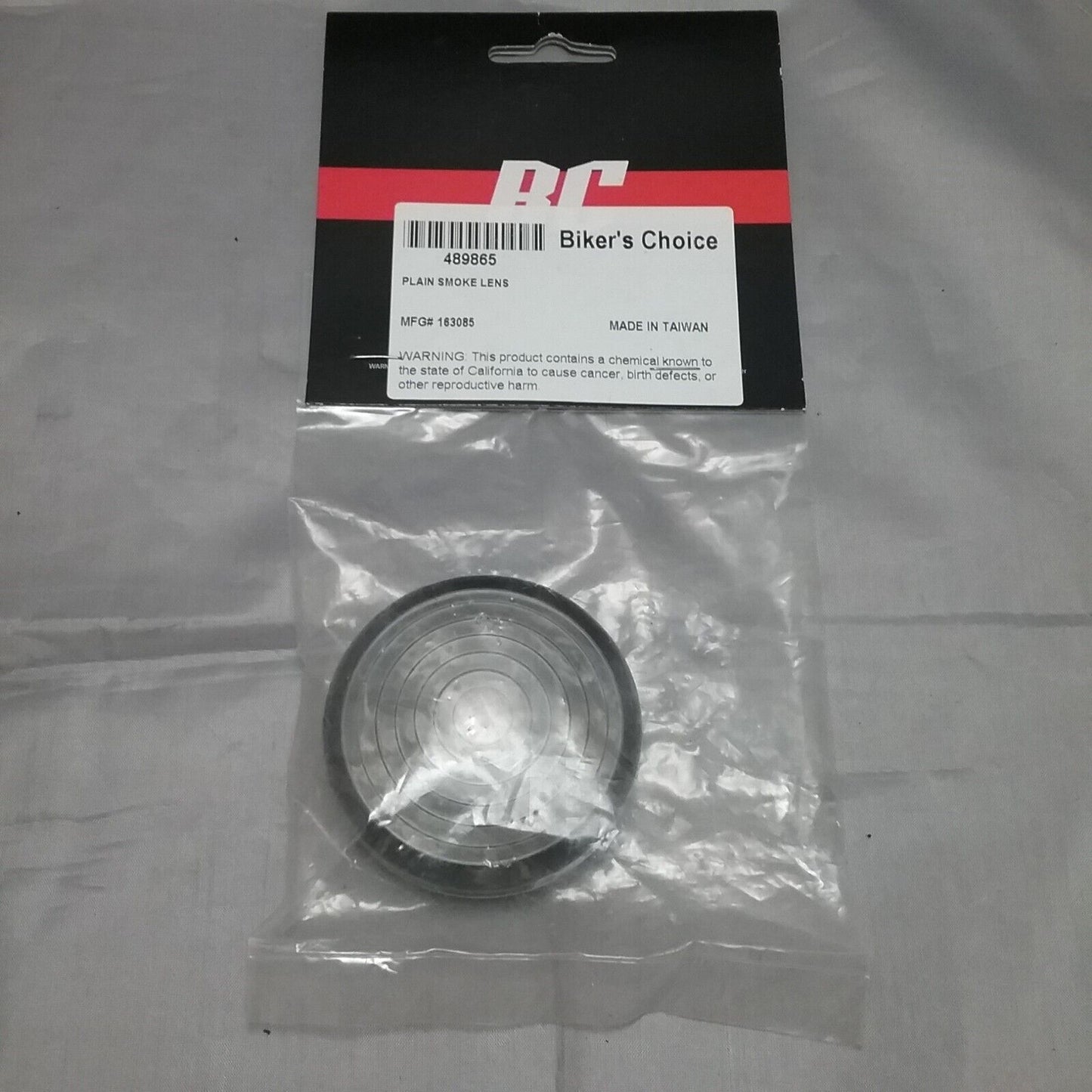 NEW BIKER'S CHOICE 489865 / 163085 REPLACEMENT PLAIN LENS, SMOKE