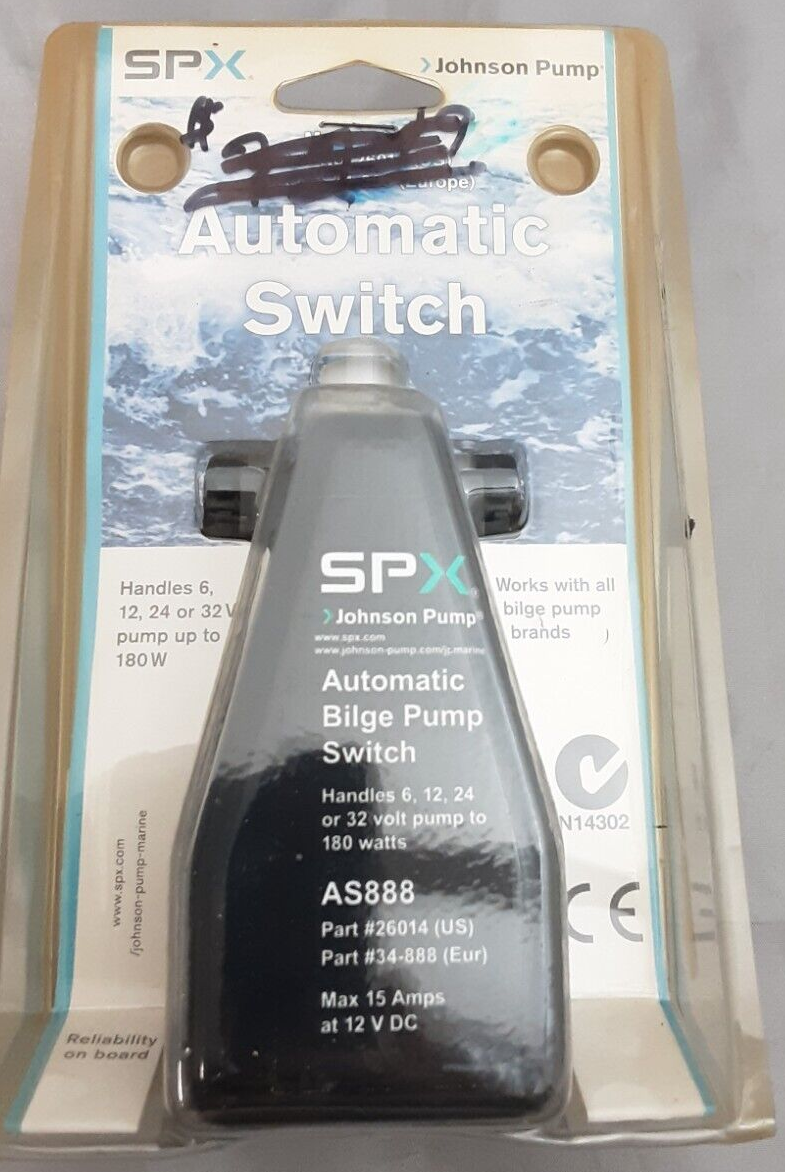 NEW JOHNSON PUMP 26014 AUOTMATIC BILGE PUMP SWITCH 15AMP MAX AT 12V