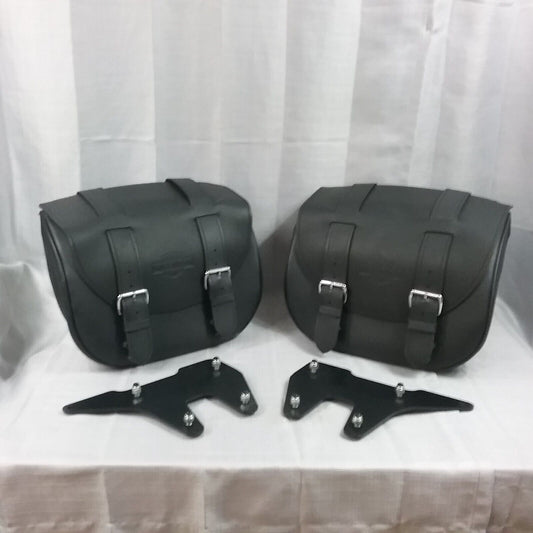 HARLEY DAVIDSON 92-61-0068/62-61-0068 BAR & SHIELD LEATHER SADDLEBAG SET