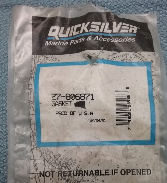 QTY2 NEW QUICKSILVER 27-806871 THERMOSTAT GASKET Mercruiser 3.0 5.7 5.8 6.3L