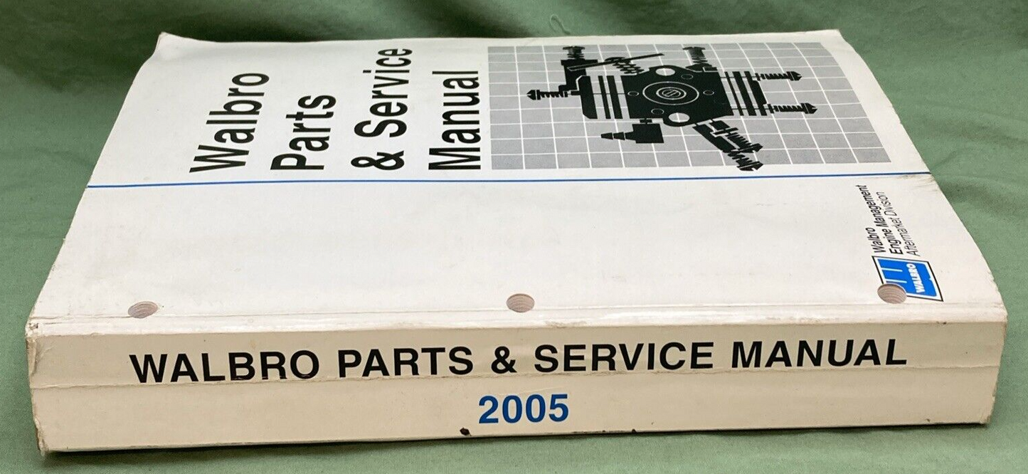 GENUINE 2005 WALBRO PARTS & SERVICE MANUAL