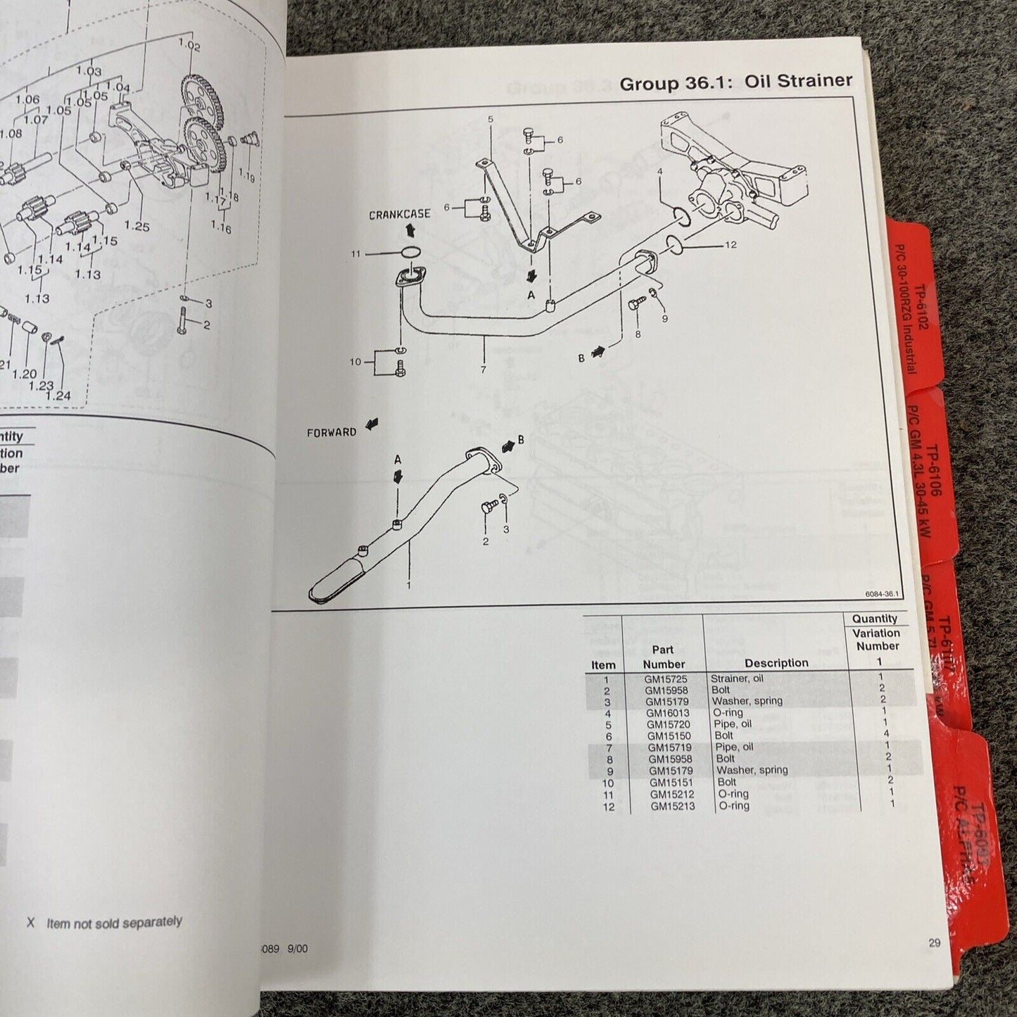 GENUINE KOHLER GENERATOR SETS SERVICE PARTS MANUALS