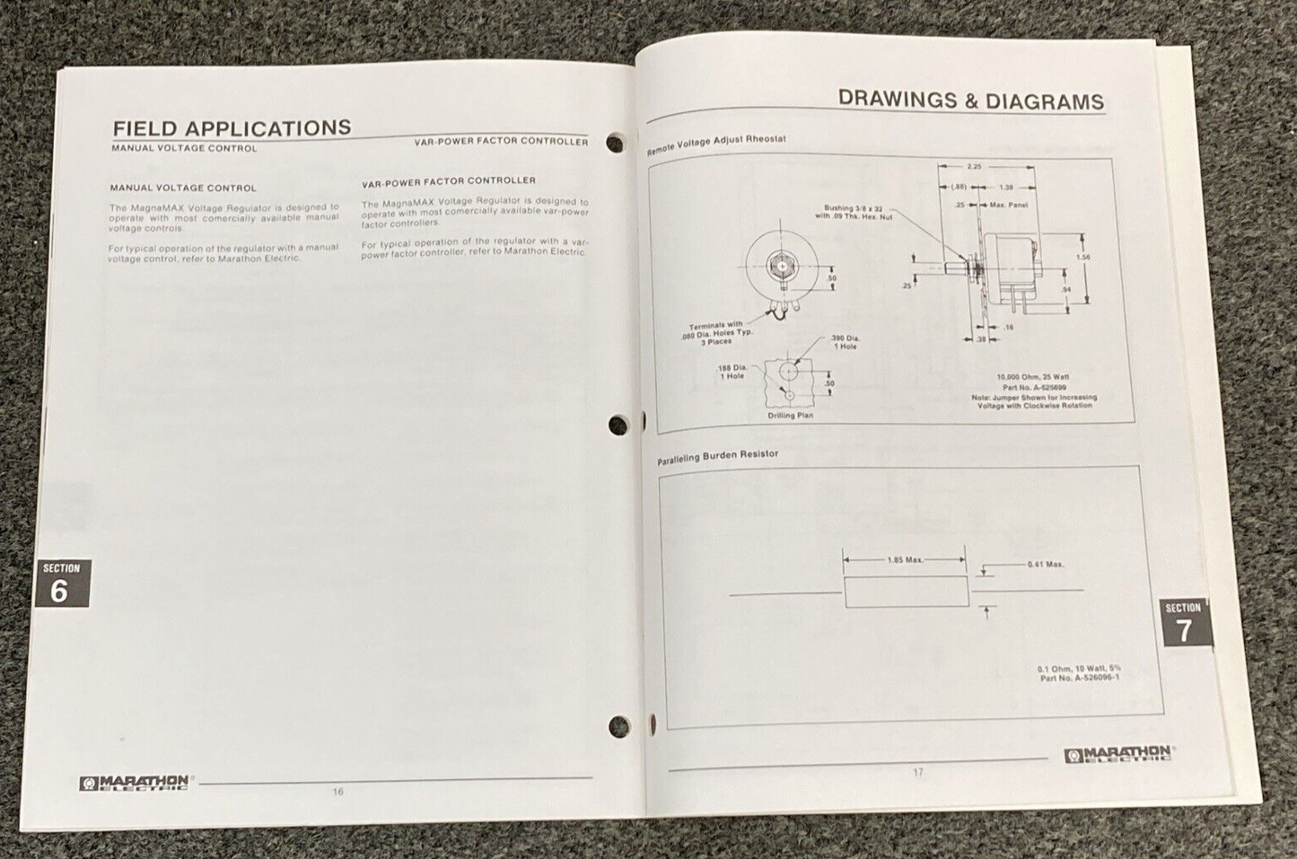 QTY 3 MARATHON ELECTRIC MAGNAMAX MANUALS