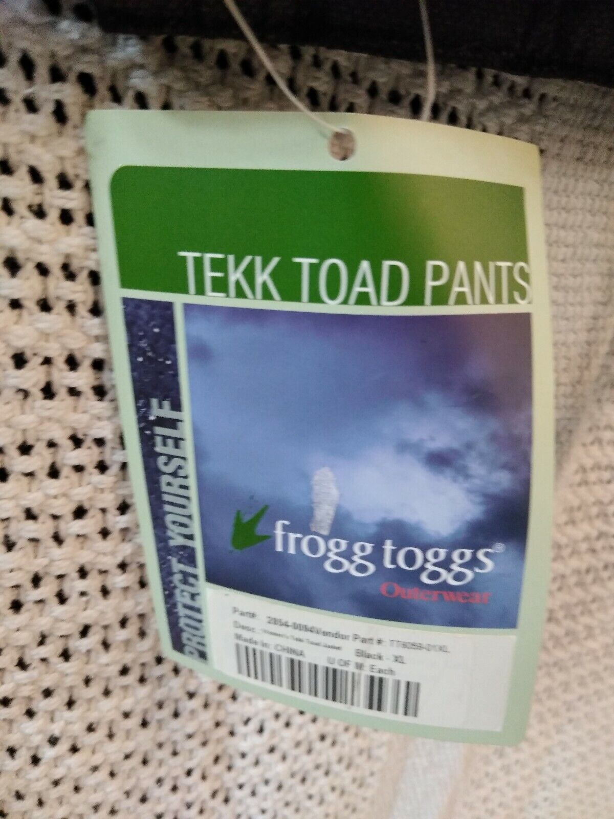 NEW Frogg Toggs Tekk Toad Cargo Water-Resistant Rain Pant TT6059-01 / Women's XL