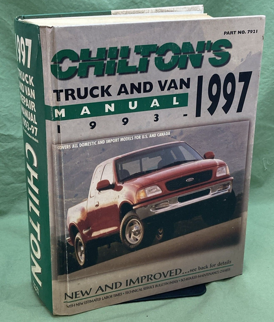 GENUINE CHILTON'S 7921 TRUCK & VAN SERVICE MANUAL 1993-1997