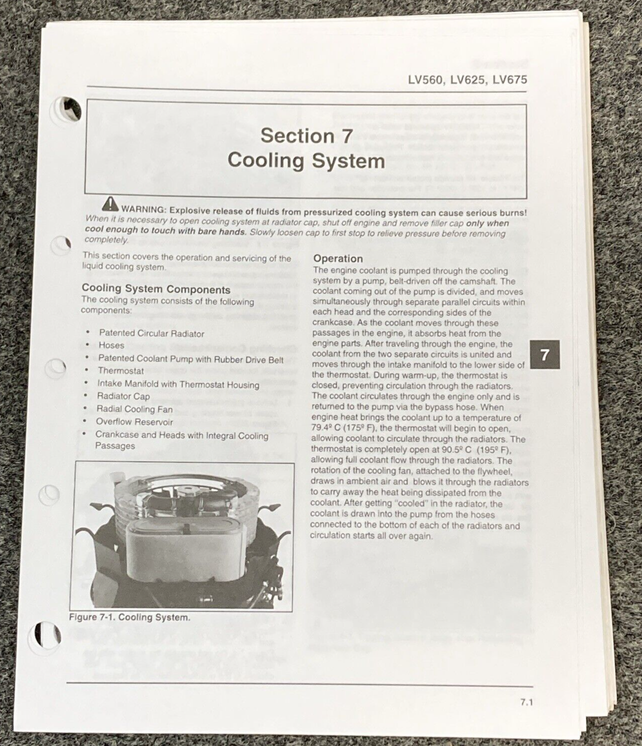 GENUINE KOHLER ENGINES TP-2509 LOOSE-LEAF AEGIS SERVICE MANUAL