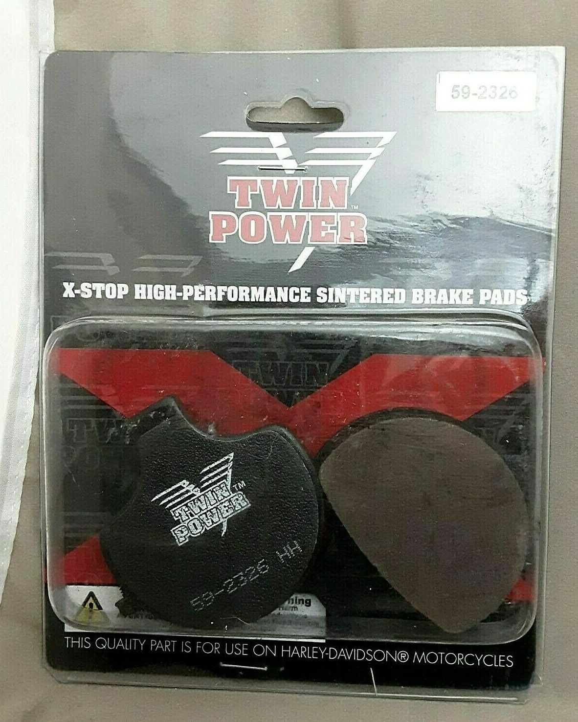 Twin Power 59-2326 X-Stop High Performance Sintered Brake Pads