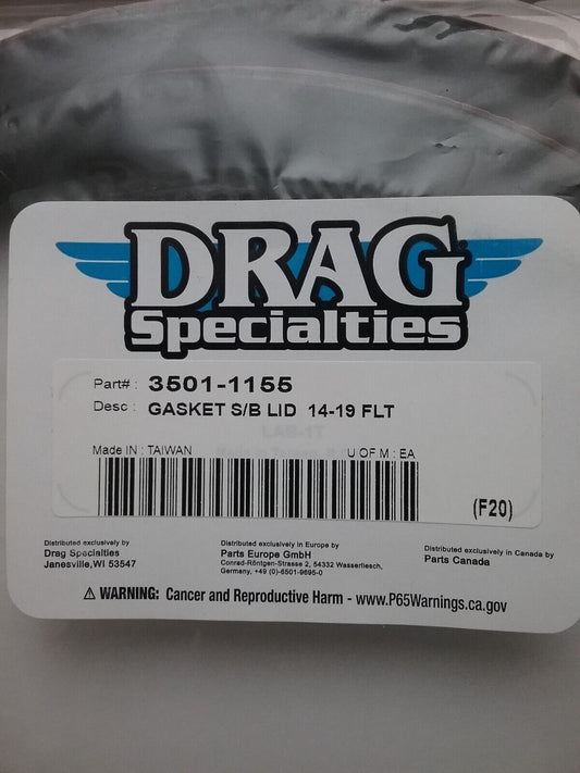 DRAG SPECIALTIES 3501-1155 64" SADDLEBAG LID GASKET 2014+ FLT