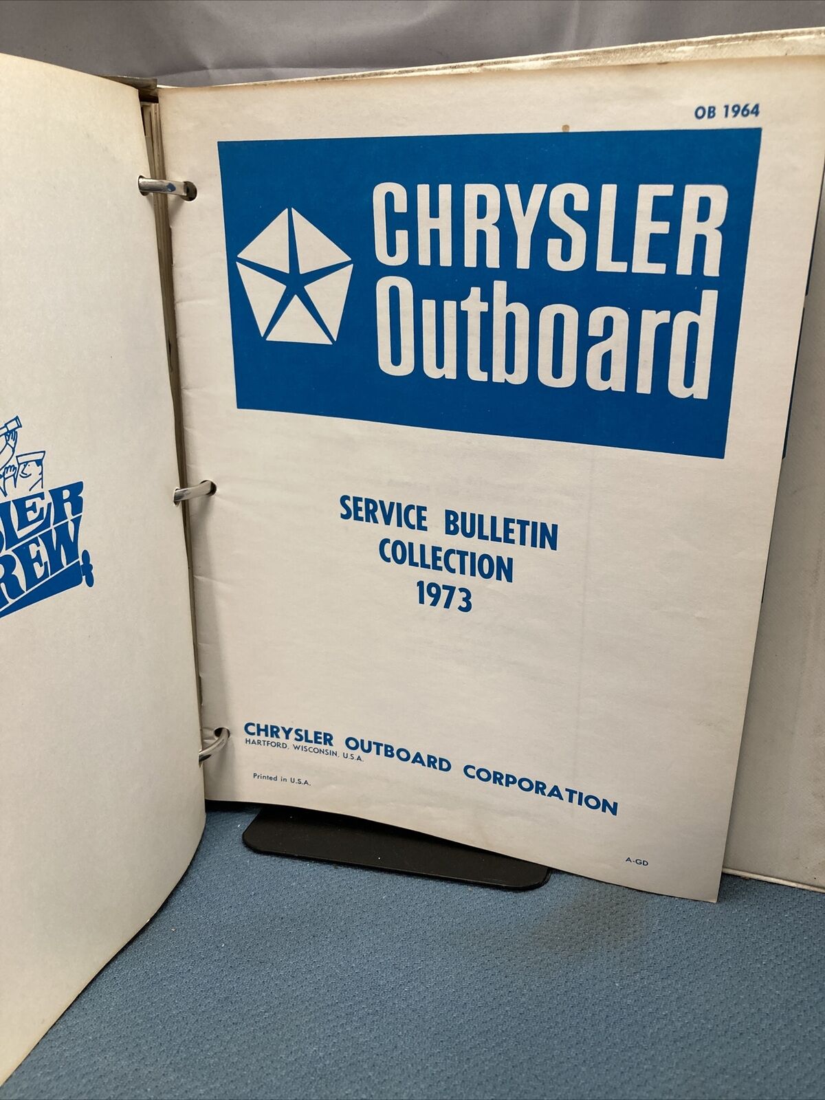 CHRYSLER OUTBOARD OB1099-76, OB1120-OB3173 SERVICE BULLETINS