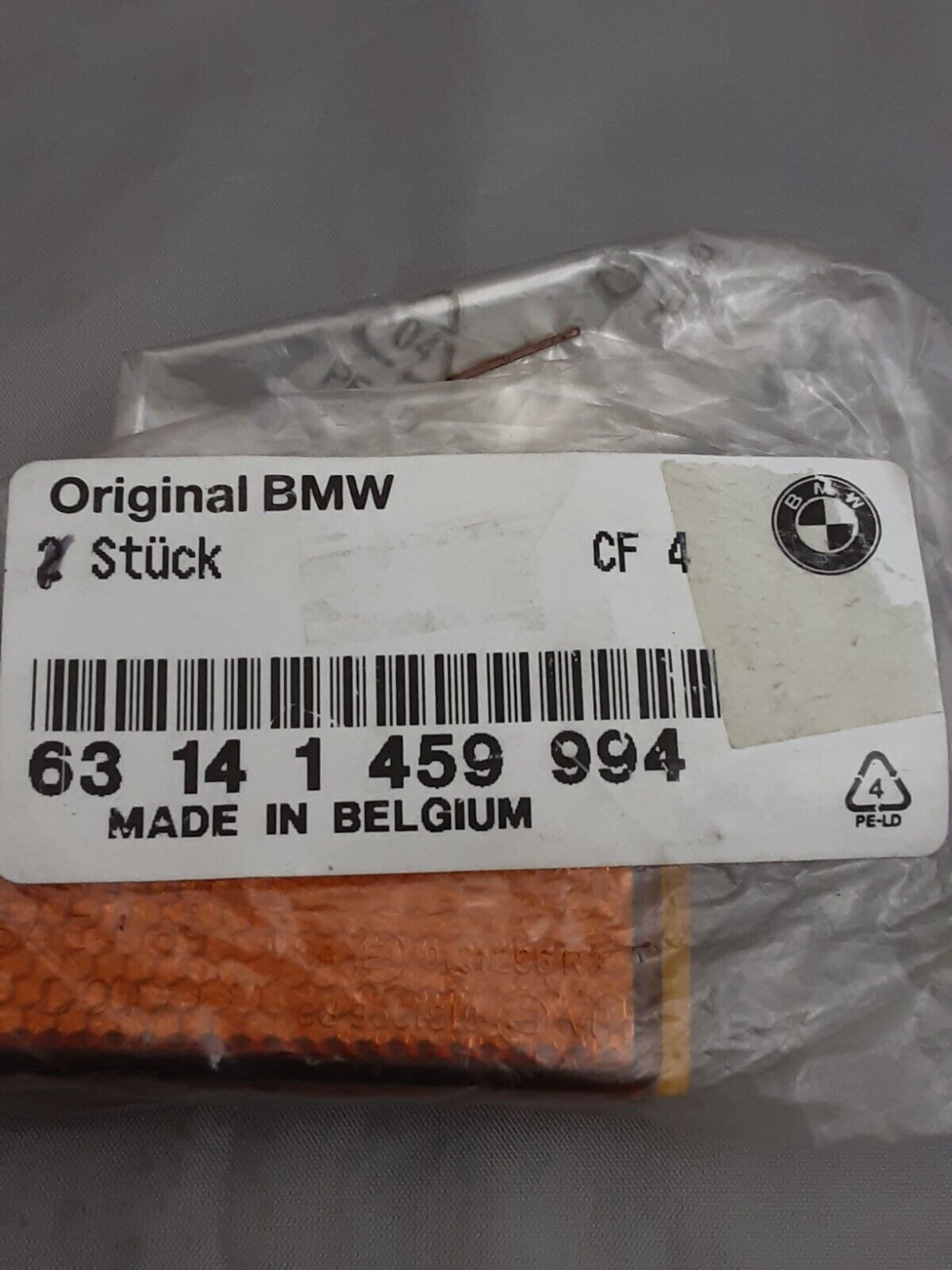 NEW GENUINE BMW 63141459994 REFLECTOR, YELLOW K100 K1100 R1100 Mystik R100R