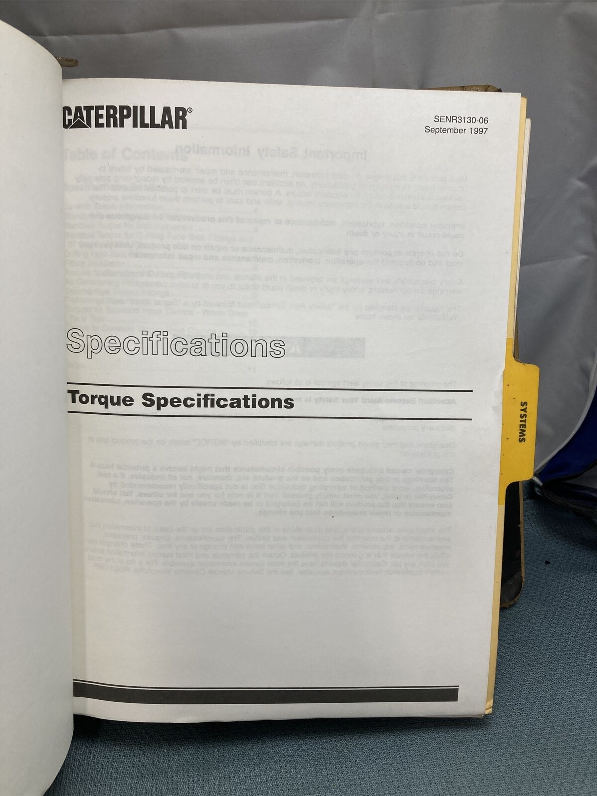 GENUINE CAT/CATERPILLAR SENR1925 SERVICE MANUAL 345B 345B L EXCAVATORS VOLUME II